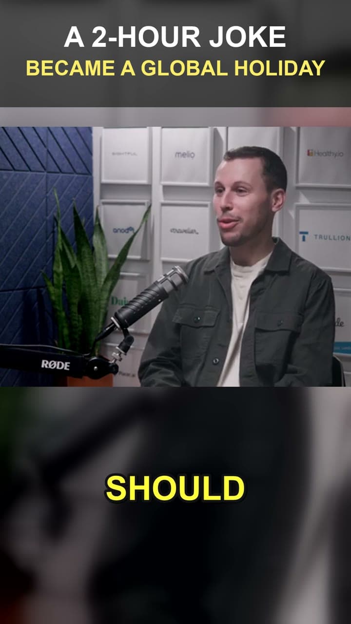 Ben Lang speaking in the Invested podcast studio